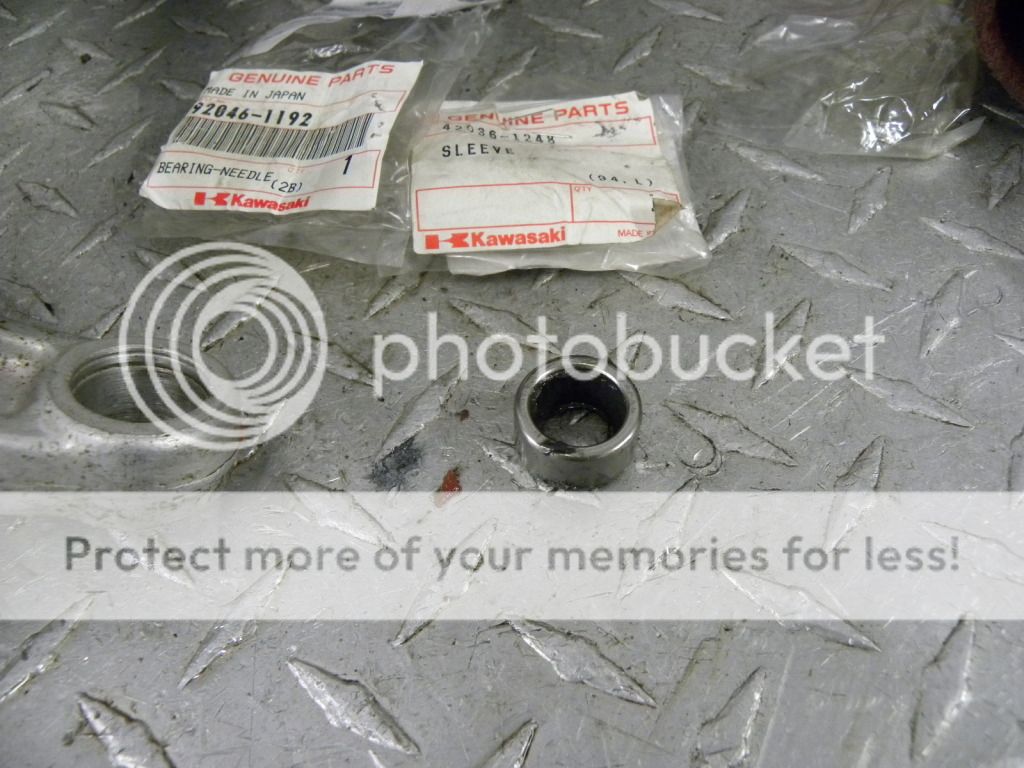 How to remove and install new shock arm linkage bearings KX Guru Racing